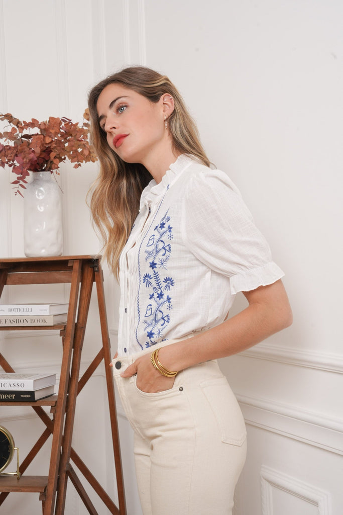 Women's French Fashion Tops Online - Bellite